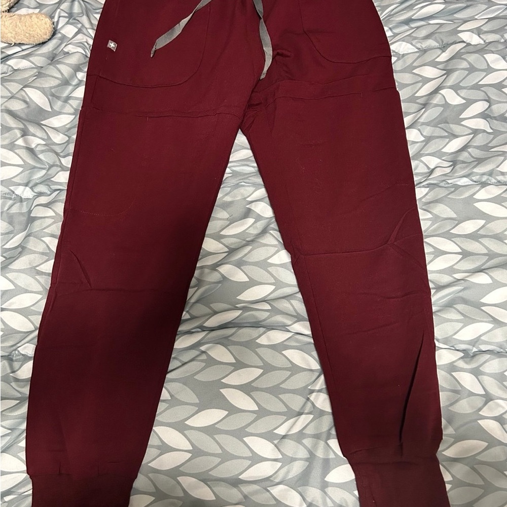 Figs Burgundy Women's Pants